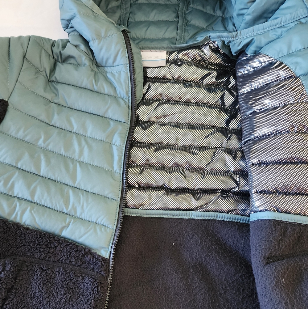 Columbia Boys' Powder Lite Novelty Hooded Jacket- Size S(NWT) - Picture 5 of 6